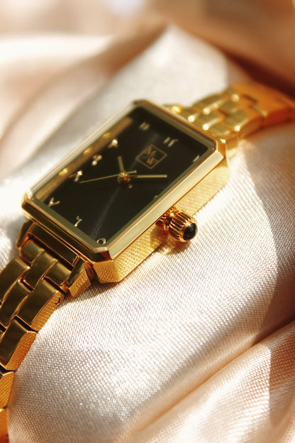 Golden women's watch