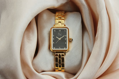 Golden women's watch