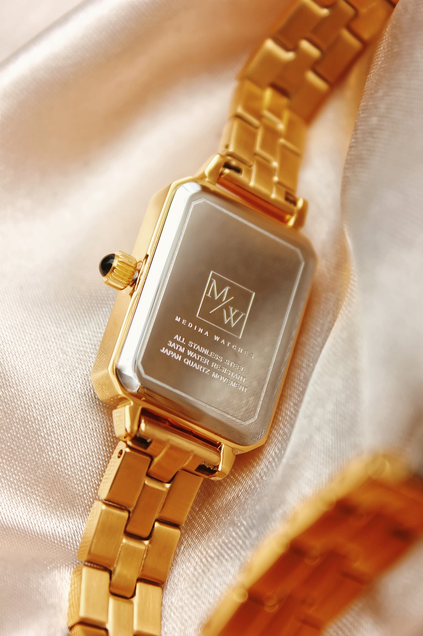 Golden women's watch